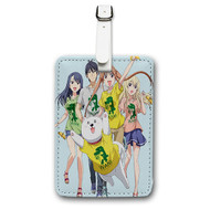Onyourcases Aho Girl Custom Luggage Tags Personalized Name PU Leather Luggage Tag With Strap Awesome Top Baggage Hanging Suitcase Bag Tags Name ID Labels Travel Bag Accessories