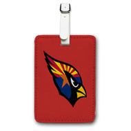 Onyourcases Arizona Cardinals NFL Art Custom Luggage Tags Personalized Name PU Leather Luggage Tag With Strap Awesome Top Baggage Hanging Suitcase Bag Tags Name ID Labels Travel Bag Accessories