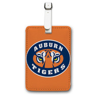 Onyourcases Auburn Tigers Custom Luggage Tags Personalized Name PU Leather Luggage Tag With Strap Awesome Top Baggage Hanging Suitcase Bag Tags Name ID Labels Travel Bag Accessories
