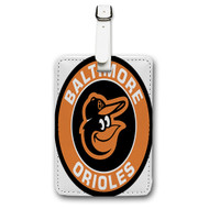 Onyourcases Baltimore Orioles MLB Custom Luggage Tags Personalized Name PU Leather Luggage Tag With Strap Awesome Top Baggage Hanging Suitcase Bag Tags Name ID Labels Travel Bag Accessories