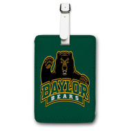 Onyourcases Baylor Bears Custom Luggage Tags Personalized Name PU Leather Luggage Tag With Strap Awesome Top Baggage Hanging Suitcase Bag Tags Name ID Labels Travel Bag Accessories