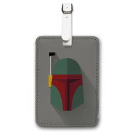 Onyourcases Boba Fett Star Wars Custom Luggage Tags Personalized Name PU Leather Luggage Tag With Strap Awesome Top Baggage Hanging Suitcase Bag Tags Name ID Labels Travel Bag Accessories