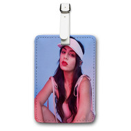 Onyourcases Charli XCX Custom Luggage Tags Personalized Name PU Leather Luggage Tag With Strap Awesome Top Baggage Hanging Suitcase Bag Tags Name ID Labels Travel Bag Accessories