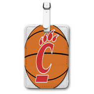Onyourcases Cincinnati Bearcats Custom Luggage Tags Personalized Name PU Leather Luggage Tag With Strap Awesome Top Baggage Hanging Suitcase Bag Tags Name ID Labels Travel Bag Accessories