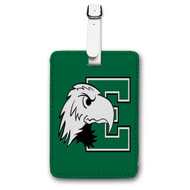 Onyourcases Eastern Michigan Eagles Custom Luggage Tags Personalized Name PU Leather Luggage Tag With Strap Awesome Top Baggage Hanging Suitcase Bag Tags Name ID Labels Travel Bag Accessories