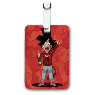 Onyourcases Goku Bape Custom Luggage Tags Personalized Name PU Leather Luggage Tag With Strap Awesome Top Baggage Hanging Suitcase Bag Tags Name ID Labels Travel Bag Accessories