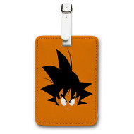 Onyourcases Goku Dragon Ball Custom Luggage Tags Personalized Name PU Leather Luggage Tag With Strap Awesome Top Baggage Hanging Suitcase Bag Tags Name ID Labels Travel Bag Accessories