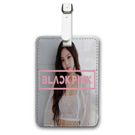Onyourcases jennie blackpink Custom Luggage Tags Personalized Name PU Leather Luggage Tag With Strap Awesome Top Baggage Hanging Suitcase Bag Tags Name ID Labels Travel Bag Accessories