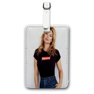 Onyourcases Kate Moss Custom Luggage Tags Personalized Name PU Leather Luggage Tag With Strap Awesome Top Baggage Hanging Suitcase Bag Tags Name ID Labels Travel Bag Accessories