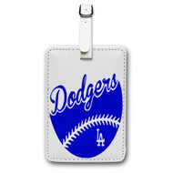 Onyourcases la dodgers Custom Luggage Tags Personalized Name PU Leather Luggage Tag With Strap Awesome Top Baggage Hanging Suitcase Bag Tags Name ID Labels Travel Bag Accessories