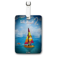 Onyourcases Lil Boat 2 yachty Custom Luggage Tags Personalized Name PU Leather Luggage Tag With Strap Awesome Top Baggage Hanging Suitcase Bag Tags Name ID Labels Travel Bag Accessories