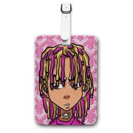 Onyourcases Lil Pump Art Custom Luggage Tags Personalized Name PU Leather Luggage Tag With Strap Awesome Top Baggage Hanging Suitcase Bag Tags Name ID Labels Travel Bag Accessories