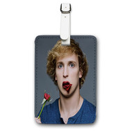 Onyourcases Logan Paul Rose Custom Luggage Tags Personalized Name PU Leather Luggage Tag With Strap Awesome Top Baggage Hanging Suitcase Bag Tags Name ID Labels Travel Bag Accessories