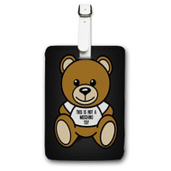 Onyourcases moschino bear Custom Luggage Tags Personalized Name PU Leather Luggage Tag With Strap Awesome Top Baggage Hanging Suitcase Bag Tags Name ID Labels Travel Bag Accessories