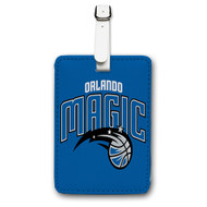 Onyourcases Orlando Magic NBA Custom Luggage Tags Personalized Name PU Leather Luggage Tag With Strap Awesome Top Baggage Hanging Suitcase Bag Tags Name ID Labels Travel Bag Accessories