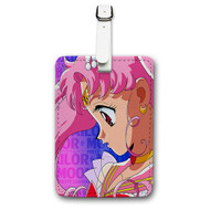 Onyourcases Sailor Chibi Moon Custom Luggage Tags Personalized Name PU Leather Luggage Tag With Strap Awesome Top Baggage Hanging Suitcase Bag Tags Name ID Labels Travel Bag Accessories