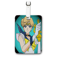 Onyourcases Sailor Uranus Custom Luggage Tags Personalized Name PU Leather Luggage Tag With Strap Awesome Top Baggage Hanging Suitcase Bag Tags Name ID Labels Travel Bag Accessories