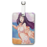 Onyourcases Sexy Hinata Hyuga Custom Luggage Tags Personalized Name PU Leather Luggage Tag With Strap Awesome Top Baggage Hanging Suitcase Bag Tags Name ID Labels Travel Bag Accessories