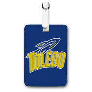 Onyourcases Toledo Rockets Custom Luggage Tags Personalized Name PU Leather Luggage Tag With Strap Awesome Top Baggage Hanging Suitcase Bag Tags Name ID Labels Travel Bag Accessories