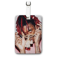 Onyourcases Trippie Redd Custom Luggage Tags Personalized Name PU Leather Luggage Tag With Strap Awesome Top Baggage Hanging Suitcase Bag Tags Name ID Labels Travel Bag Accessories