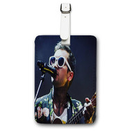 Onyourcases Twenty One Pilots Tyler Joseph Custom Luggage Tags Personalized Name PU Leather Luggage Tag With Strap Awesome Top Baggage Hanging Suitcase Bag Tags Name ID Labels Travel Bag Accessories