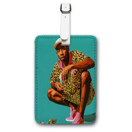 Onyourcases Tyler the Creator Custom Luggage Tags Personalized Name PU Leather Luggage Tag With Strap Awesome Top Baggage Hanging Suitcase Bag Tags Name ID Labels Travel Bag Accessories