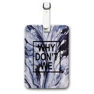 Onyourcases Why Don t We Custom Luggage Tags Personalized Name PU Leather Luggage Tag With Strap Awesome Top Baggage Hanging Suitcase Bag Tags Name ID Labels Travel Bag Accessories