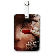 Onyourcases Alita Battle Angel Custom Luggage Tags Personalized Name PU Leather Luggage Tag With Strap Awesome Baggage Top Brand Hanging Suitcase Bag Tags Name ID Labels Travel Bag Accessories