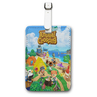 Onyourcases Animal Crossing New Horizons Custom Luggage Tags Personalized Name PU Leather Luggage Tag With Strap Awesome Baggage Top Brand Hanging Suitcase Bag Tags Name ID Labels Travel Bag Accessories