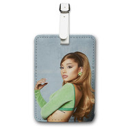 Onyourcases Ariana Grande Art Custom Luggage Tags Personalized Name PU Leather Luggage Tag With Strap Awesome Baggage Top Brand Hanging Suitcase Bag Tags Name ID Labels Travel Bag Accessories