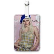 Onyourcases Ava Max Custom Luggage Tags Personalized Name PU Leather Luggage Tag With Strap Awesome Baggage Top Brand Hanging Suitcase Bag Tags Name ID Labels Travel Bag Accessories