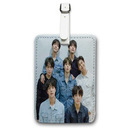 Onyourcases BTS New Custom Luggage Tags Personalized Name PU Leather Luggage Tag With Strap Awesome Baggage Top Brand Hanging Suitcase Bag Tags Name ID Labels Travel Bag Accessories