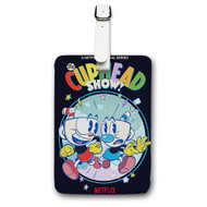 Onyourcases Cuphead Arts Custom Luggage Tags Personalized Name PU Leather Luggage Tag With Strap Awesome Baggage Top Brand Hanging Suitcase Bag Tags Name ID Labels Travel Bag Accessories