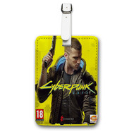 Onyourcases Cyberpunk 2077 Custom Luggage Tags Personalized Name PU Leather Luggage Tag With Strap Awesome Baggage Top Brand Hanging Suitcase Bag Tags Name ID Labels Travel Bag Accessories