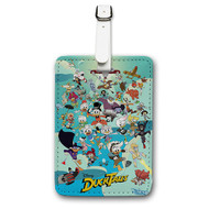 Onyourcases Ducktales Season 3 Custom Luggage Tags Personalized Name PU Leather Luggage Tag With Strap Awesome Baggage Top Brand Hanging Suitcase Bag Tags Name ID Labels Travel Bag Accessories