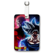 Onyourcases Jiren vs Goku Ultra Instinct Custom Luggage Tags Personalized Name PU Leather Luggage Tag With Strap Awesome Baggage Top Brand Hanging Suitcase Bag Tags Name ID Labels Travel Bag Accessories