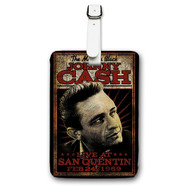 Onyourcases Johnny Cash Custom Luggage Tags Personalized Name PU Leather Luggage Tag With Strap Awesome Baggage Top Brand Hanging Suitcase Bag Tags Name ID Labels Travel Bag Accessories