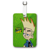 Onyourcases Johnny Test Custom Luggage Tags Personalized Name PU Leather Luggage Tag With Strap Awesome Baggage Top Brand Hanging Suitcase Bag Tags Name ID Labels Travel Bag Accessories