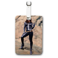 Onyourcases julie newmar Custom Luggage Tags Personalized Name PU Leather Luggage Tag With Strap Awesome Baggage Top Brand Hanging Suitcase Bag Tags Name ID Labels Travel Bag Accessories