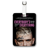 Onyourcases Lil Peep Everybody s Everything Custom Luggage Tags Personalized Name PU Leather Luggage Tag With Strap Awesome Baggage Top Brand Hanging Suitcase Bag Tags Name ID Labels Travel Bag Accessories