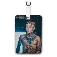 Onyourcases Lil Skies Custom Luggage Tags Personalized Name PU Leather Luggage Tag With Strap Awesome Baggage Top Brand Hanging Suitcase Bag Tags Name ID Labels Travel Bag Accessories