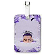 Onyourcases Mac Miller The Swimming Tour Custom Luggage Tags Personalized Name PU Leather Luggage Tag With Strap Awesome Baggage Top Brand Hanging Suitcase Bag Tags Name ID Labels Travel Bag Accessories