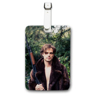 Onyourcases Matthew Gray Gubler Custom Luggage Tags Personalized Name PU Leather Luggage Tag With Strap Awesome Baggage Top Brand Hanging Suitcase Bag Tags Name ID Labels Travel Bag Accessories