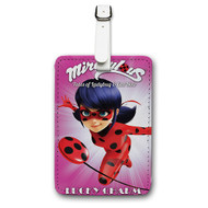 Onyourcases Miraculous Tales of Ladybug Cat Noir Custom Luggage Tags Personalized Name PU Leather Luggage Tag With Strap Awesome Baggage Top Brand Hanging Suitcase Bag Tags Name ID Labels Travel Bag Accessories