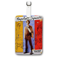 Onyourcases Napoleon Dynamite Custom Luggage Tags Personalized Name PU Leather Luggage Tag With Strap Awesome Baggage Top Brand Hanging Suitcase Bag Tags Name ID Labels Travel Bag Accessories