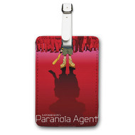 Onyourcases Paranoia Agent Art Custom Luggage Tags Personalized Name PU Leather Luggage Tag With Strap Awesome Baggage Top Brand Hanging Suitcase Bag Tags Name ID Labels Travel Bag Accessories