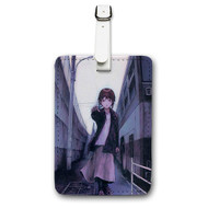 Onyourcases Serial Experiments Lain Custom Luggage Tags Personalized Name PU Leather Luggage Tag With Strap Awesome Baggage Top Brand Hanging Suitcase Bag Tags Name ID Labels Travel Bag Accessories