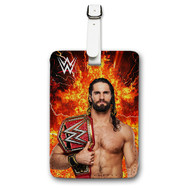 Onyourcases Seth Rollins WWE Custom Luggage Tags Personalized Name PU Leather Luggage Tag With Strap Awesome Baggage Top Brand Hanging Suitcase Bag Tags Name ID Labels Travel Bag Accessories