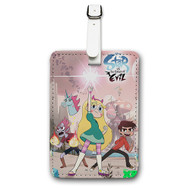 Onyourcases Star vs the Forces of Evil Copy Custom Luggage Tags Personalized Name PU Leather Luggage Tag With Strap Awesome Baggage Top Brand Hanging Suitcase Bag Tags Name ID Labels Travel Bag Accessories