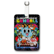 Onyourcases The Amazing World of Gumball Custom Luggage Tags Personalized Name PU Leather Luggage Tag With Strap Awesome Baggage Top Brand Hanging Suitcase Bag Tags Name ID Labels Travel Bag Accessories